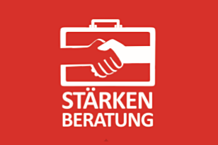 Logo Stärkenberatung Roter Koffer
